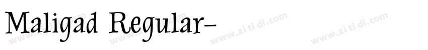 Maligad Regular字体转换
